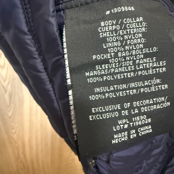 32 Degree Heat Navy and Black Quilted Jacket - Picture 7 of 7